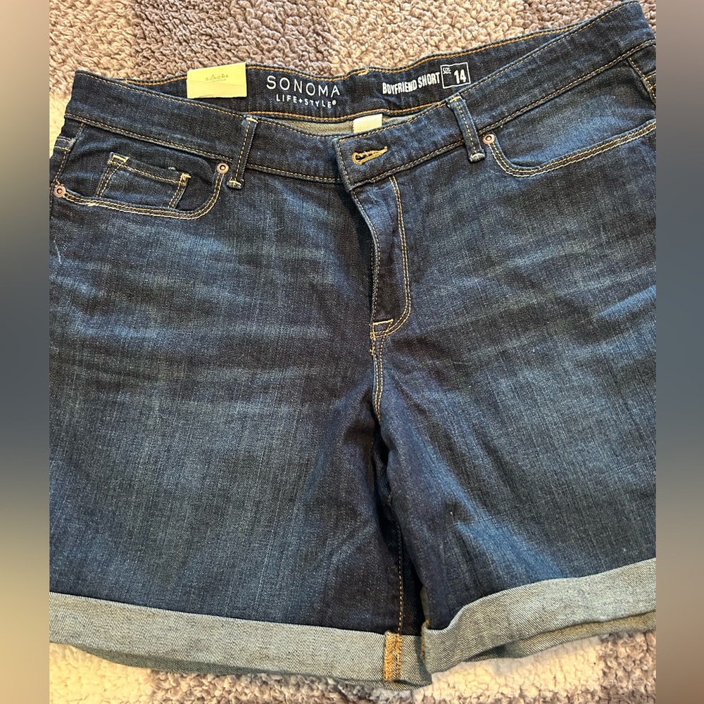 Denim shorts